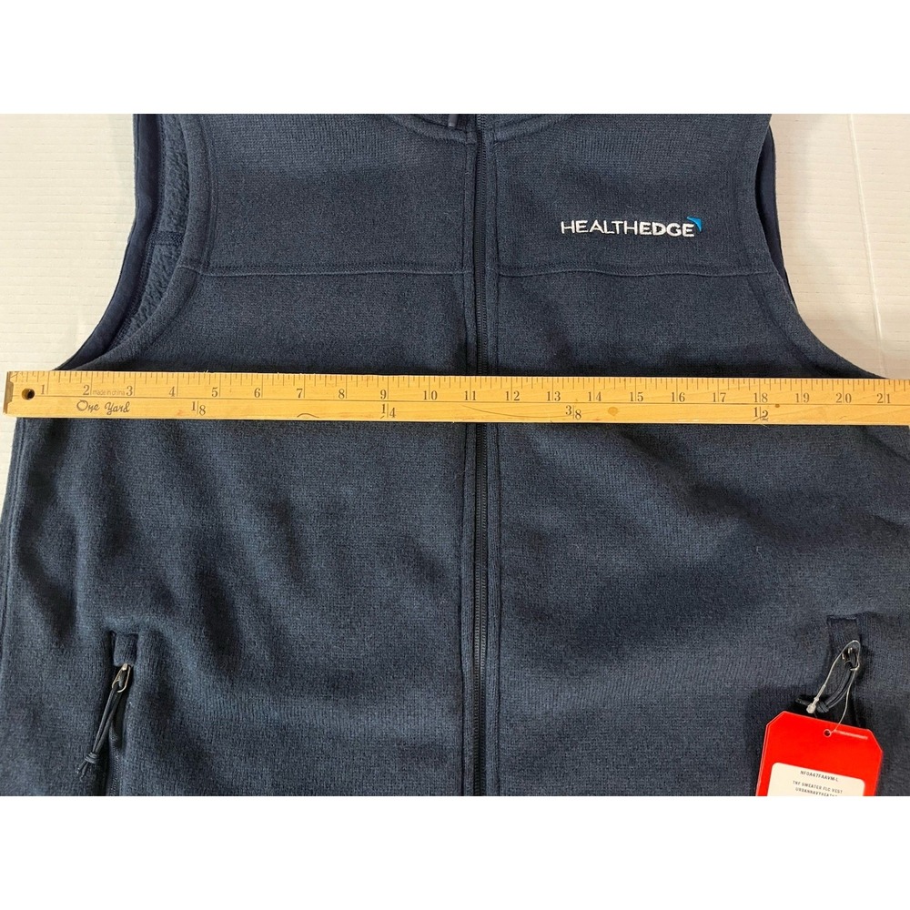 The North Face Men's Sweater Vest‎ Lg Full Zip NWT *Logo - Picture 5 of 7